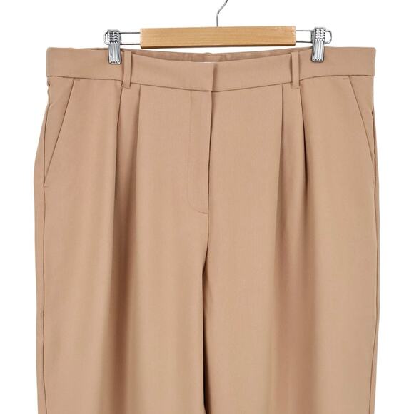 NWT Abercrombie & Fitch Sloane Tailored Wide Leg Pant In Tan Size 34 Regular - Picture 5 of 10